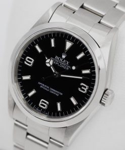 Alternative view of Rolex Explorer 1, in Stainless Steel, Black 3,6,9 "T Swiss - T<25" Tritium Dial on Rolex Stainless Steel Oyster Bracelet, Ref. 14270, Circa 1997