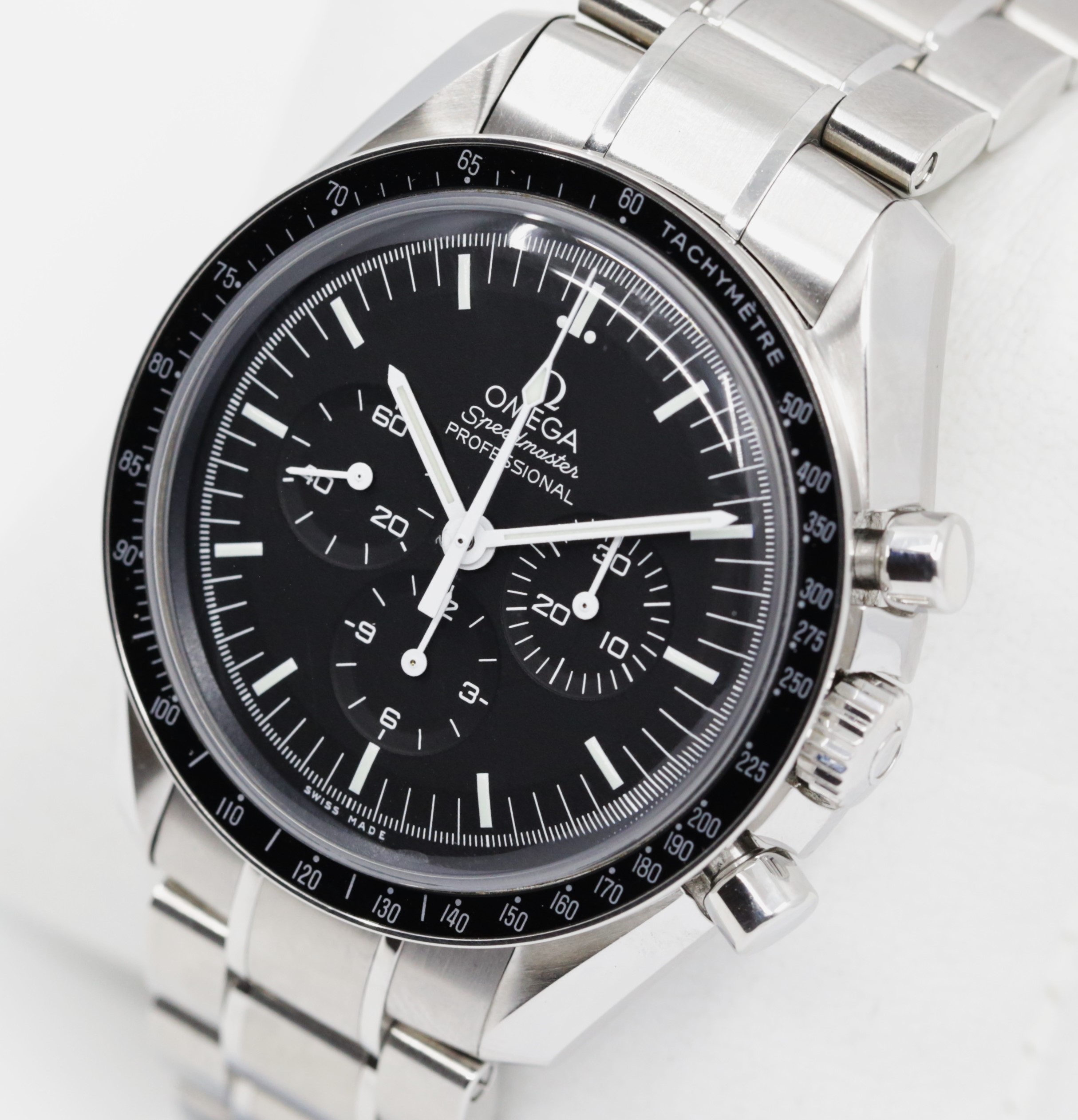 Omega Speedmaster Professional Moonwatch Chronograph, in Stainless Steel, Black Index Dial, on Stainless Steel Omega Bracelet, Ref. 311.30.42.30.01.005, Circa: 2018, Complete with Box & Papers - Image 2