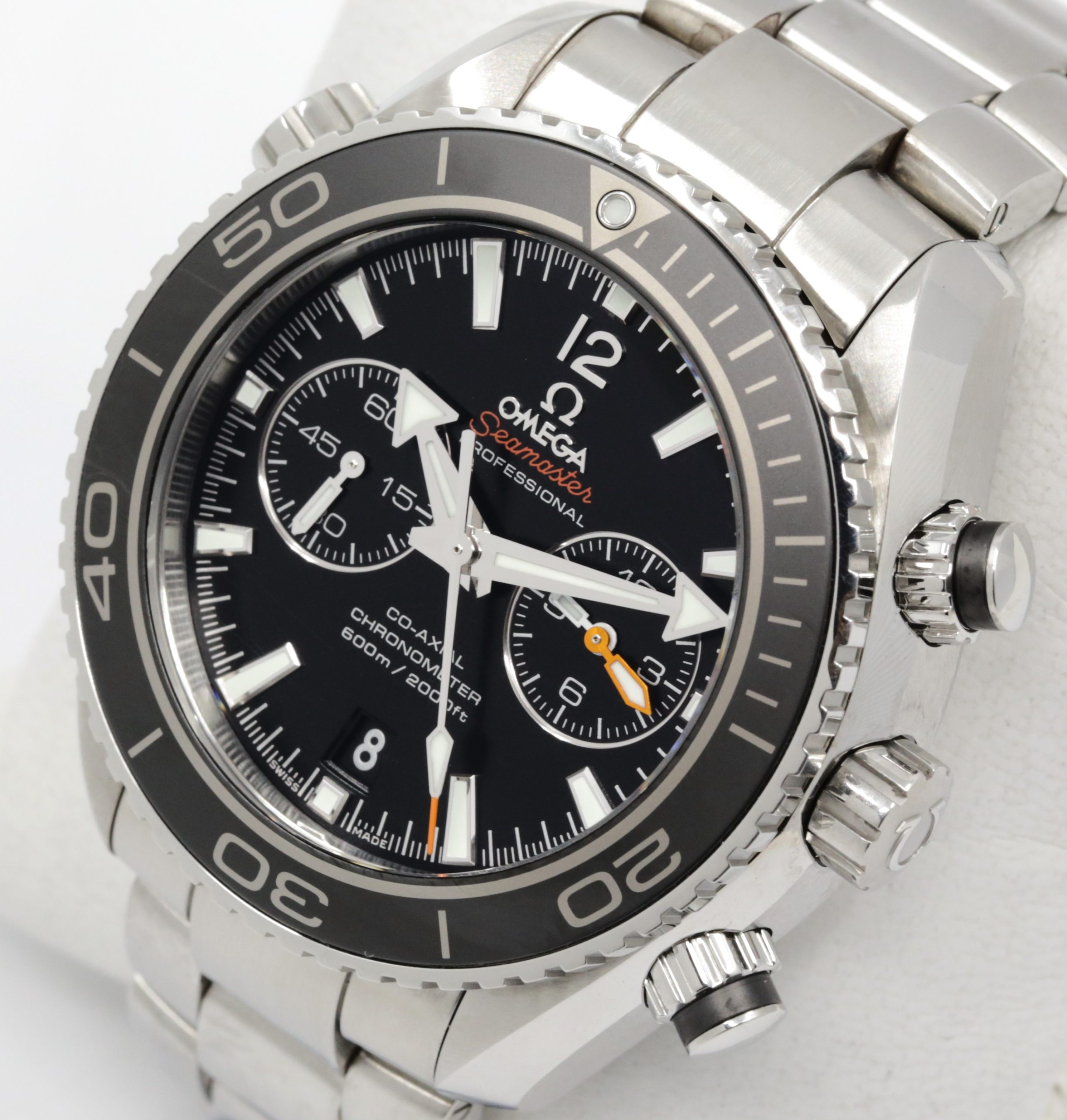 Omega Seamaster Planet Ocean 600M Co-Axial Chronometer Chronograph, 45.5mm Stainless Steel Case, Black Index Dial, on Omega Stainless Steel Bracelet, Ref. 232.30.46.51.01.001, Circa: 2014, Complete with Box, Books & Warranty Cards - Image 2
