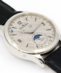 Jaeger-LeCoultre Master Calendar, in Stainless Steel, with Meteorite Dial with Moon Phase on JLC Alligator Strap with Stainless Steel JLC Deployant, Ref. Q1558421, Circa. 2016, Complete with Box & Papers