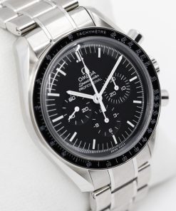 Omega Speedmaster Professional Moonwatch Chronograph, in Stainless Steel, Black Index Dial, on Stainless Steel Omega Bracelet, Ref. 311.30.42.30.01.005, Circa: 2018, Complete with Box & Papers