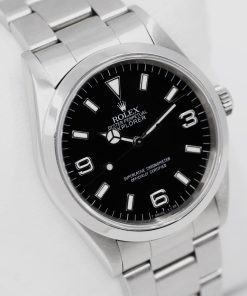 Rolex Explorer 1, in Stainless Steel, Black 3,6,9 "T Swiss - T<25" Tritium Dial on Rolex Stainless Steel Oyster Bracelet, Ref. 14270, Circa 1997