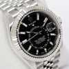 Rolex Sky-Dweller in Stainless Steel, Black Index Dial, on Stainless Steel Rolex Jubilee Bracelet, Ref. 326934, Circa: 2021, Complete with Box, Books, Rolex Warranty Card & Balance of 5 Year Rolex Warranty