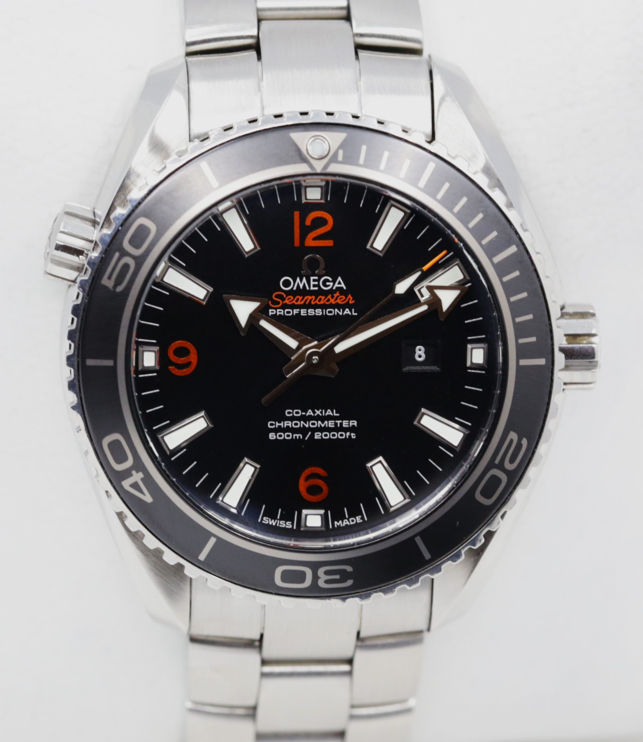 Omega Seamaster Planet Ocean 600M Co-Axial Chronometer 37.5mm, in Stainless Steel with Black 12, 6, 9 Dial, on Omega Stainless Steel Bracelet, Ref. 232.30.38.20.01.002, Circa: 2016, Complete with Box, Book & Warranty Cards - Image 4