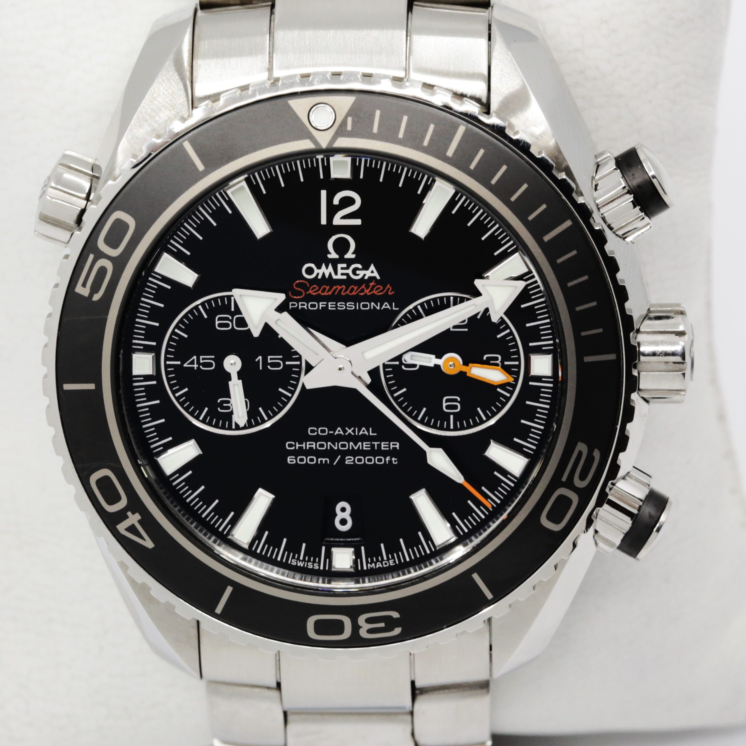 Omega Seamaster Planet Ocean 600M Co-Axial Chronometer Chronograph, 45.5mm Stainless Steel Case, Black Index Dial, on Omega Stainless Steel Bracelet, Ref. 232.30.46.51.01.001, Circa: 2014, Complete with Box, Books & Warranty Cards - Image 4
