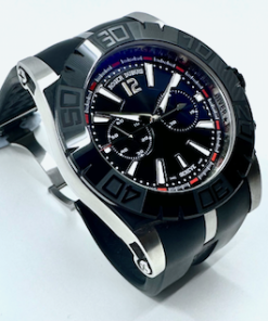Roger Dubuis Easy Diver Chronograph, in Stainless Steel, Black Index Dial on Black Rubber Roger Dubuis Strap & Stainless Steel Roger Dubuis Deployant, Ref. DBSE0282, Circa: 2015
