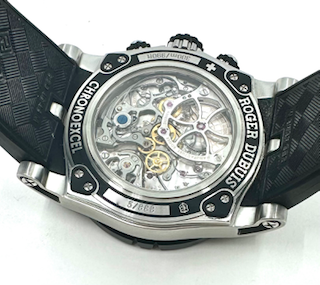 Roger Dubuis Easy Diver Chronograph, in Stainless Steel, Black Index Dial on Black Rubber Roger Dubuis Strap & Stainless Steel Roger Dubuis Deployant, Ref. DBSE0282, Circa: 2015 - Image 4