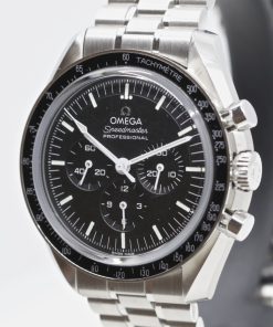 Alternative view of Omega Speedmaster Professional Moonwatch “Sapphire Sandwich”, in Stainless Steel, Black Index Dial, on Stainless Steel Omega Bracelet, Ref. 310.30.42.50.01.002, Complete with Box & Book and Omega Warranty cards, Circa: 2022,