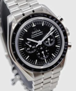 Omega Speedmaster Professional Moonwatch “Sapphire Sandwich”, in Stainless Steel, Black Index Dial, on Stainless Steel Omega Bracelet, Ref. 310.30.42.50.01.002, Complete with Box & Book and Omega Warranty cards, Circa: 2022,