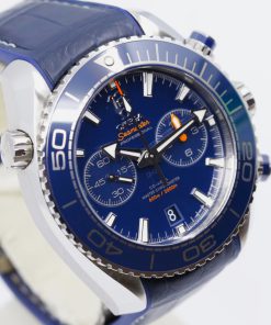 Omega Seamaster Planet Ocean 600M Chronograph, Stainless Steel, Blue Index Dial, Blue Ceramic Bezel on Omega Composite Strap, Ref.215.30.46.51.03.001, Circa: 2019, Complete with Box, Book & Omega Warranty Cards
