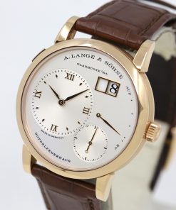 Alternative view of A. Lange & Sohne Lange 1 in 18ct Rose Gold, Argente Silver Roman Dial, on A. Lange & Sohne Alligator Strap with 18ct Rose Gold Lange Tang Buckle, Ref. 191.032, with Box & Papers