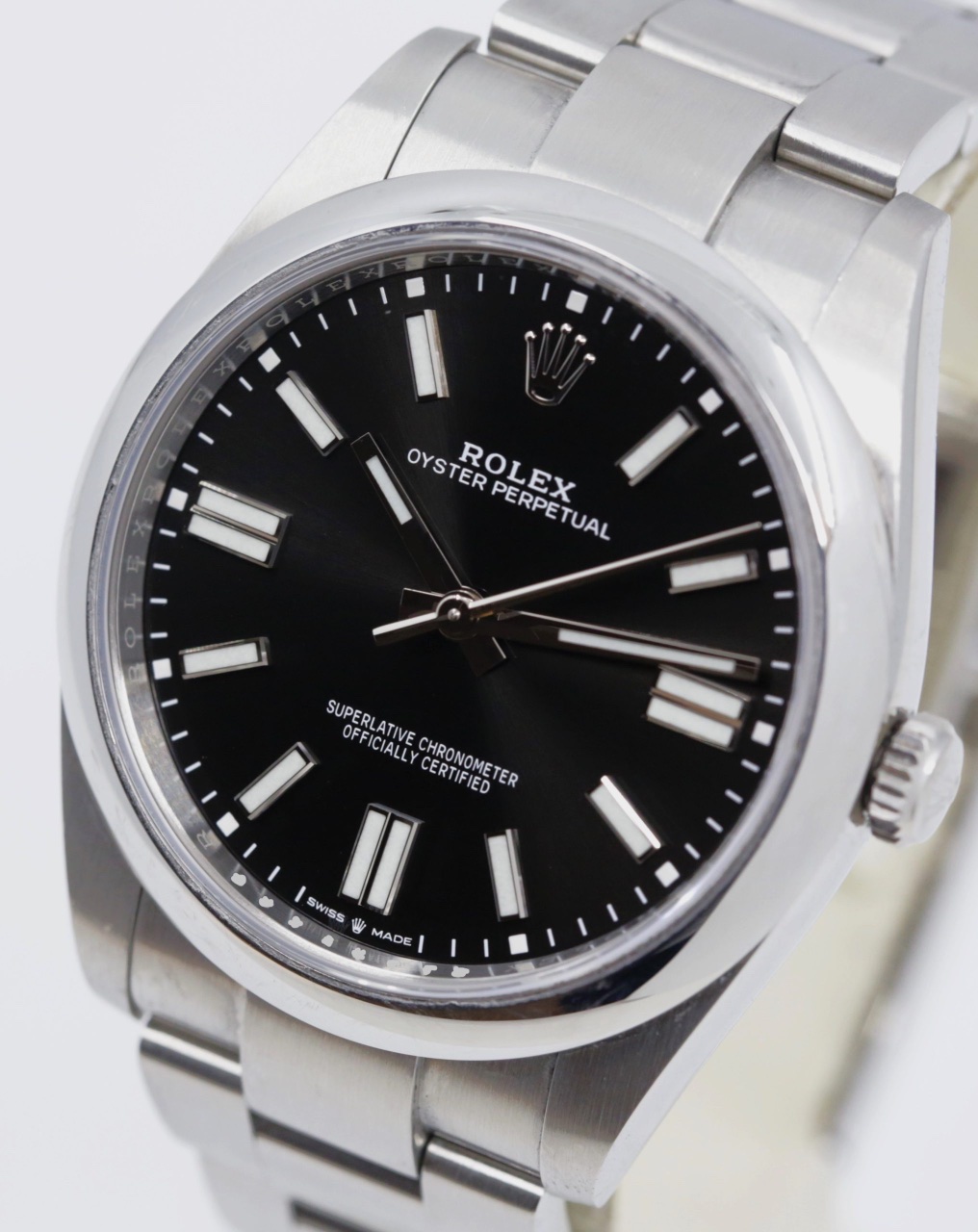 Rolex Oyster Perpetual 41 Ref 124300, with Bright Black dial, 2022, box and papers. - Image 3
