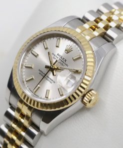 Alternative view of Rolex Lady Datejust 26, in 18ct Yellow Gold & Stainless Steel, Silver Index Dial on 18ct Yellow Gold & Stainless Steel Rolex Jubilee Bracelet, Ref. 179173, Circa: 2014, Complete with Box, Book & Rolex Warranty Card