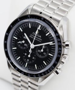 Alternative view of Omega Speedmaster Professional Moonwatch “Sapphire Sandwich”, in Stainless Steel, Black Index Dial, on Stainless Steel Omega Bracelet, Ref. 310.30.42.50.01.002, Circa: 2022, with Box, Book & Omega Warranty cards,