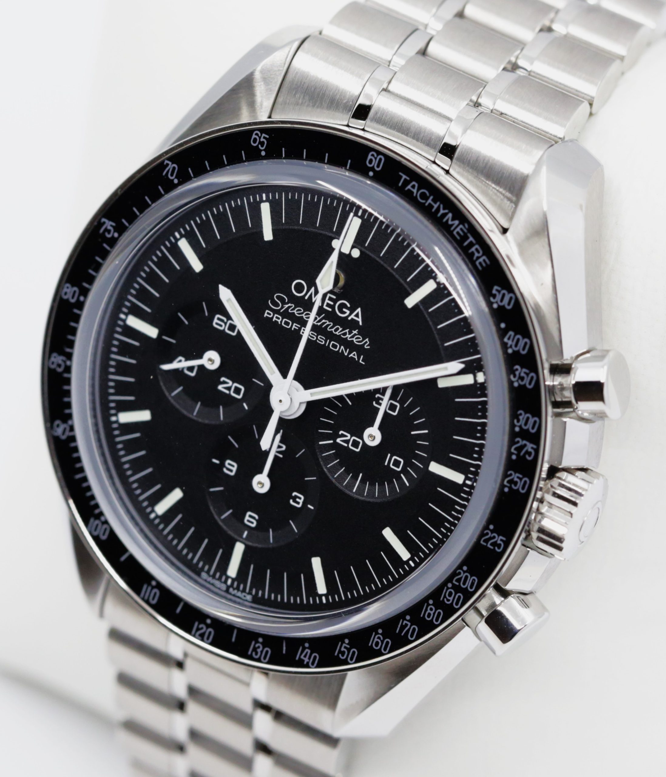 Omega Speedmaster Professional Moonwatch “Sapphire Sandwich”, in Stainless Steel, Black Index Dial, on Stainless Steel Omega Bracelet, Ref. 310.30.42.50.01.002, Circa: 2022, with Box, Book & Omega Warranty cards, - Image 2
