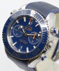 Alternative view of Omega Seamaster Planet Ocean 600M Chronograph, Stainless Steel, Blue Index Dial, Blue Ceramic Bezel on Omega Composite Strap, Ref.215.30.46.51.03.001, Circa: 2019, Complete with Box, Book & Omega Warranty Cards
