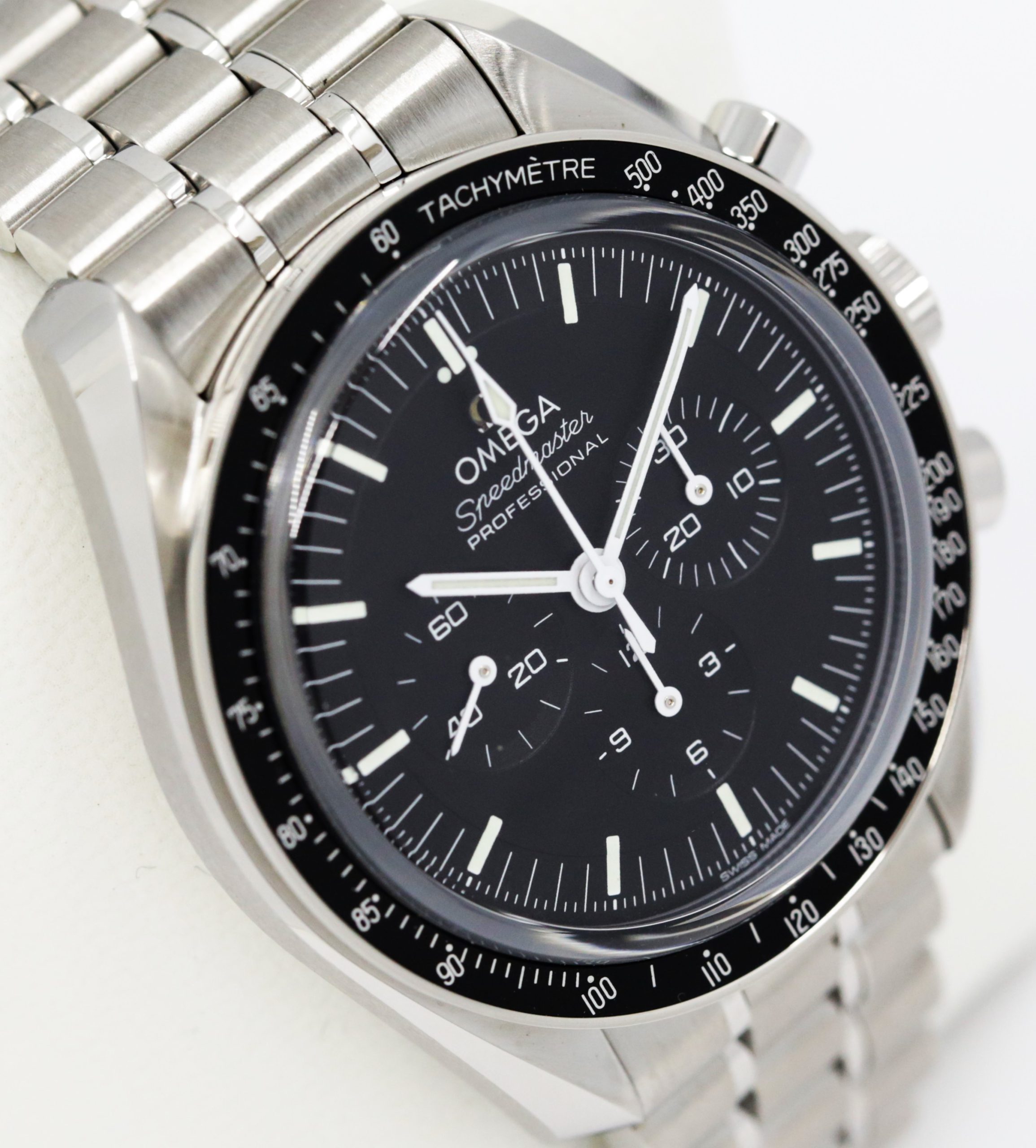 Omega Speedmaster Professional Moonwatch “Sapphire Sandwich”, in Stainless Steel, Black Index Dial, on Stainless Steel Omega Bracelet, Ref. 310.30.42.50.01.002, Circa: 2022, with Box, Book & Omega Warranty cards, - Image 4