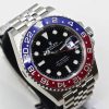 Rolex Oyster Perpetual GMT Master 2 in Stainless Steel with Pepsi Bezel and Black Index Dial on Rolex Jubilee Bracelet Ref. 126710BLRO Circa: 2018