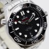 Omega Seamaster Diver 300M, in Stainless Steel, Black Index Dial, Black Ceramic Bezel, on Stainless Steel Omega Bracelet, Ref. 210.30.42.20.01.001, Circa: 2021, Complete with Box, Book & Omega Warranty Cards