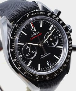 Omega Speedmaster Ref 31192445101007, Dark Side Of The Moon, chronograph with box and papers