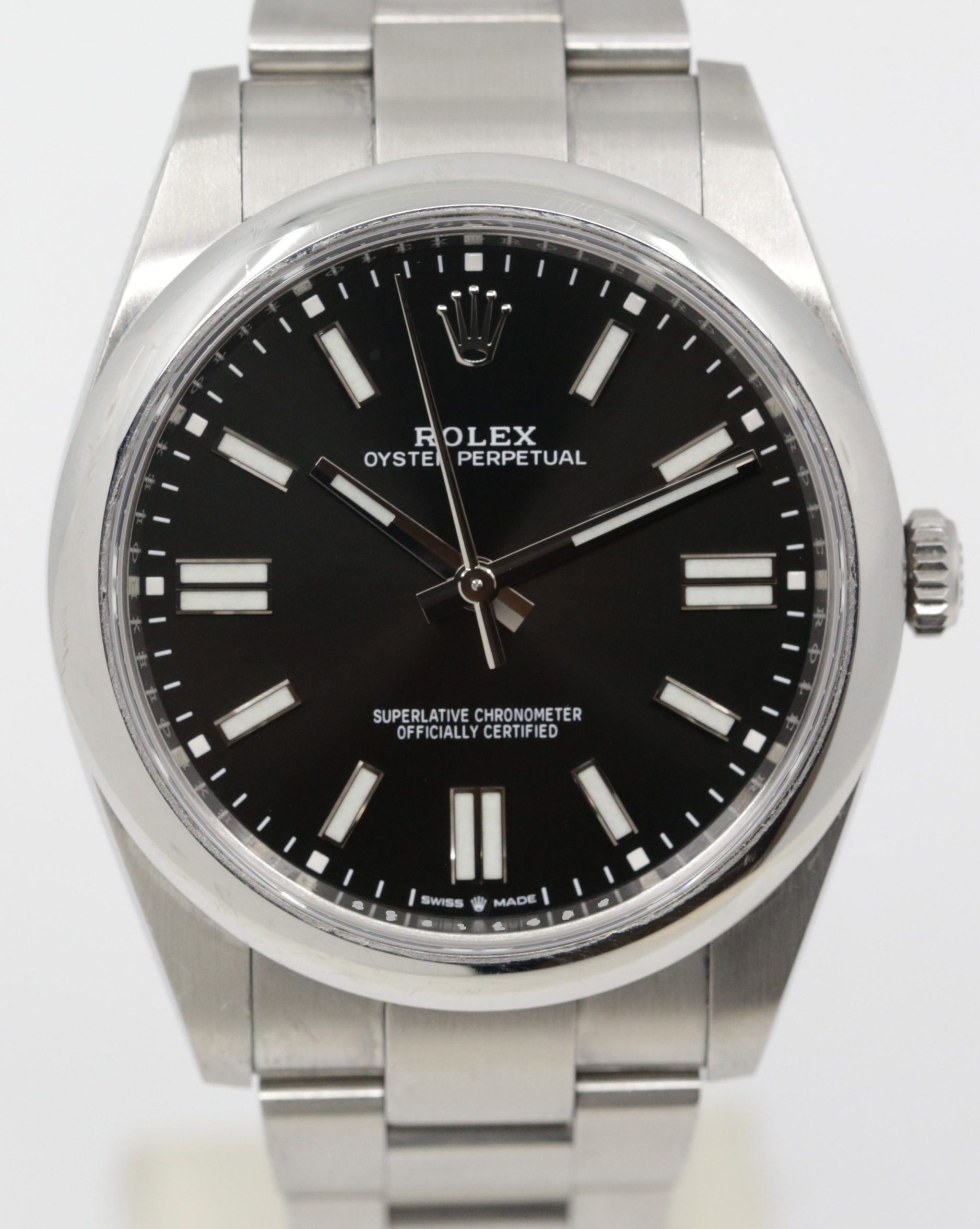 Rolex Oyster Perpetual 41 Ref 124300, with Bright Black dial, 2022, box and papers. - Image 4