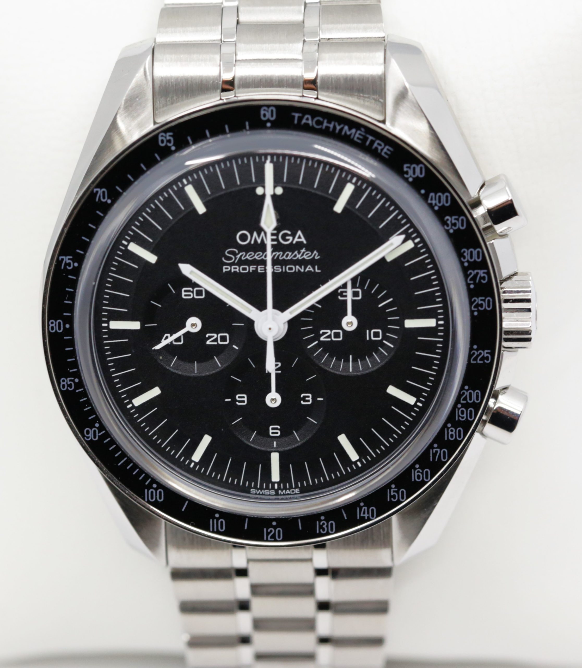 Omega Speedmaster Professional Moonwatch “Sapphire Sandwich”, in Stainless Steel, Black Index Dial, on Stainless Steel Omega Bracelet, Ref. 310.30.42.50.01.002, Circa: 2022, with Box, Book & Omega Warranty cards, - Image 3