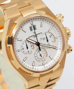 Vacheron Constantin Overseas Big Date chronograph 18ct rose gold on bracelet, Ref 49150/B01R-9454 B&P