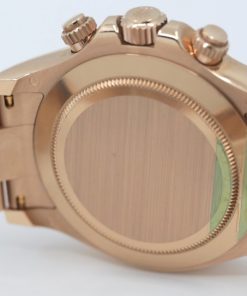 Alternative view of Rolex Cosmograph Daytona in 18ct Everose Gold, Brown Arab Dial, on Rolex 18ct Everose Gold Oyster Bracelet, Reference: 116505, Circa: 2014, Complete with Box & Papers
