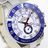 Rolex Yacht-Master II, in Stainless Steel, White Index Dial, Blue Ceramic Bezel on Stainless Steel Rolex Oyster Bracelet, Ref.116680, Circa: 2013, Complete with Box, Papers & Rolex Service Card