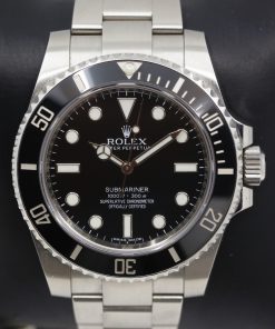 Alternative view of Rolex Submariner Non-Date, Stainless Steel, Black Index Dial & Black Ceramic Bezel, on Stainless Steel Rolex Oyster Bracelet, Ref.114060, Circa: 2014, Complete with Box, Book & Rolex Warranty Card