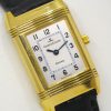 Jaeger Le Coultre Reverso ladies 18k Yellow gold, 260.1.86, manual winding with box papers.