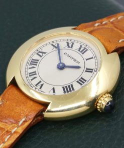Alternative view of Cartier Vendome Ladies, 18ct Yellow Gold, Silver Roman Dial, on Alligator Leather Strap, Ref CRW15071G8, Circa: 2000's, with Box
