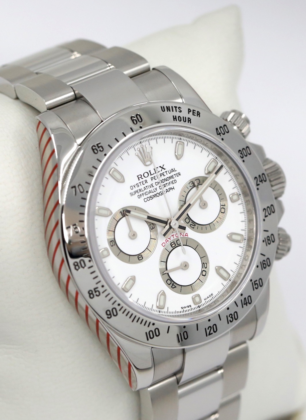 Rolex Oyster Perpetual Cosmograph Daytona, in Stainless Steel, White "APH" Index Dial, on Stainless Steel Rolex Oyster Bracelet, Ref. 116520, Circa: 2010, Complete with Box, Books, Rolex Warranty Card & Balance of 2 Year Rolex Service Warranty - Image 4