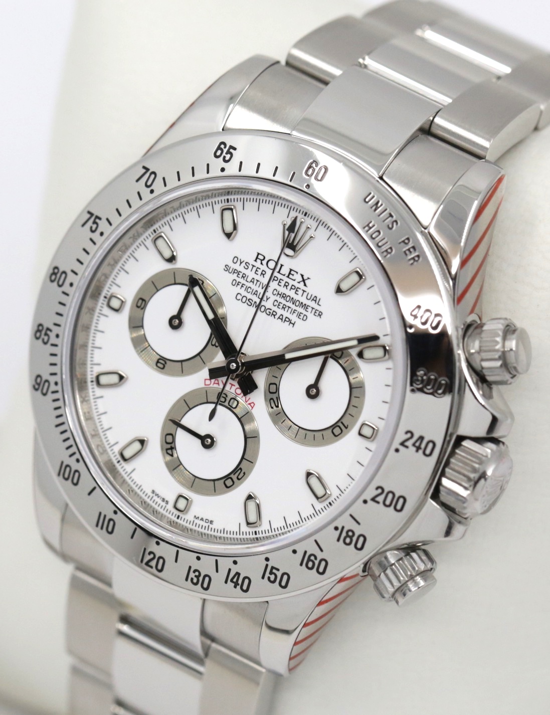 Rolex Oyster Perpetual Cosmograph Daytona, in Stainless Steel, White "APH" Index Dial, on Stainless Steel Rolex Oyster Bracelet, Ref. 116520, Circa: 2010, Complete with Box, Books, Rolex Warranty Card & Balance of 2 Year Rolex Service Warranty - Image 3