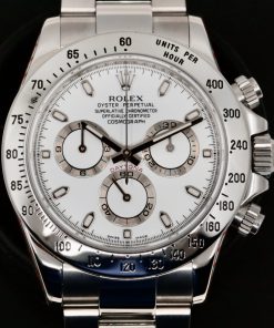 Alternative view of Rolex Oyster Perpetual Cosmograph Daytona, in Stainless Steel, White "APH" Index Dial, on Stainless Steel Rolex Oyster Bracelet, Ref. 116520, Circa: 2010, Complete with Box, Books, Rolex Warranty Card & Balance of 2 Year Rolex Service Warranty