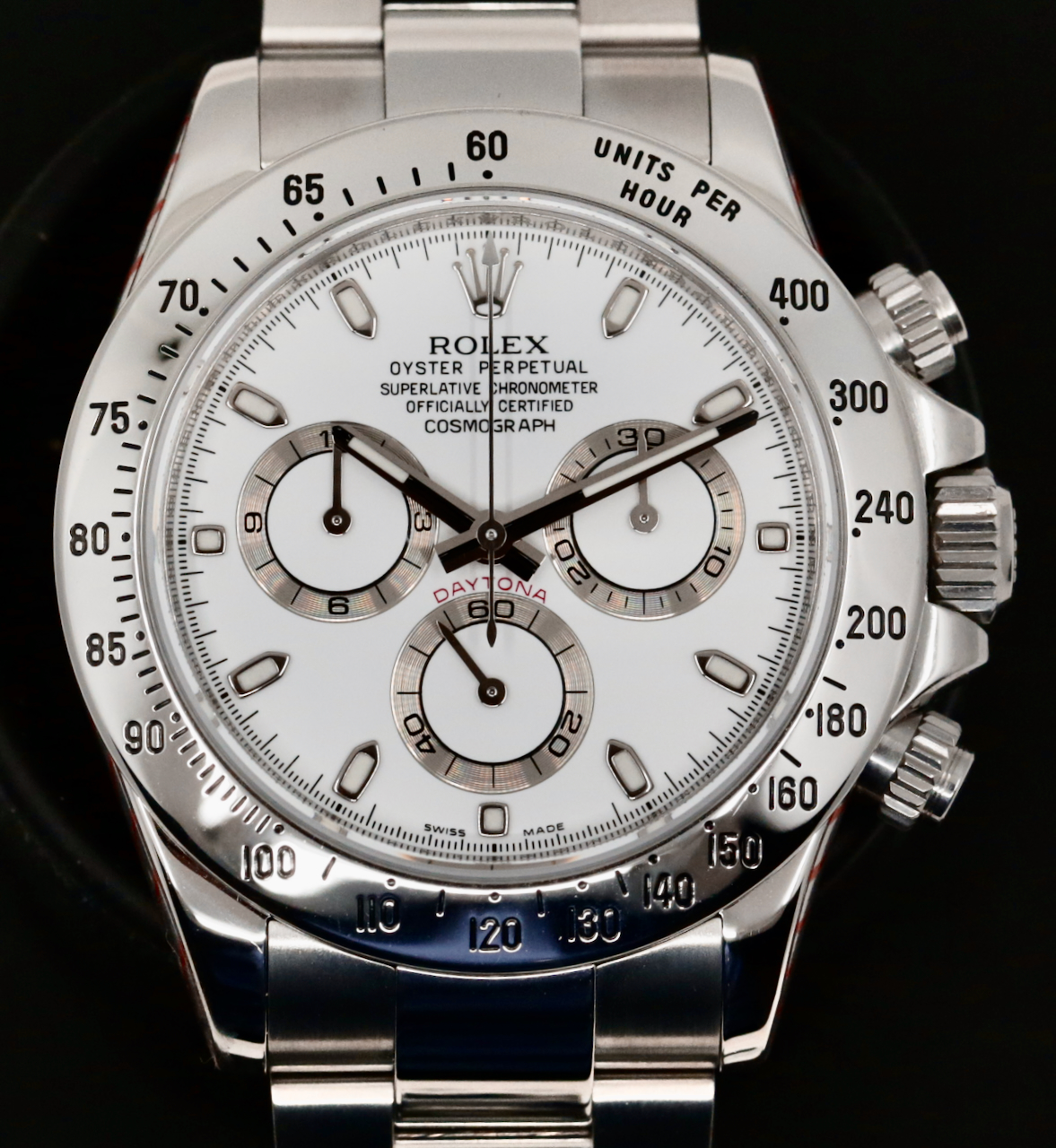 Rolex Oyster Perpetual Cosmograph Daytona, in Stainless Steel, White "APH" Index Dial, on Stainless Steel Rolex Oyster Bracelet, Ref. 116520, Circa: 2010, Complete with Box, Books, Rolex Warranty Card & Balance of 2 Year Rolex Service Warranty - Image 2