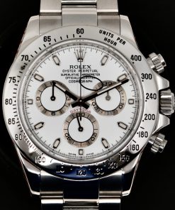 Rolex Oyster Perpetual Cosmograph Daytona, in Stainless Steel, White "APH" Index Dial, on Stainless Steel Rolex Oyster Bracelet, Ref. 116520, Circa: 2010, Complete with Box, Books, Rolex Warranty Card & Balance of 2 Year Rolex Service Warranty