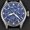 IWC Big Pilot Perpetual Calendar in stainless steel , Blue Arab dial, on IWC Strap with a stainless steel Deployant Clasp, Ref: IW503605, Circa: 2021, Complete with Box & Papers  "RRP $46,700"