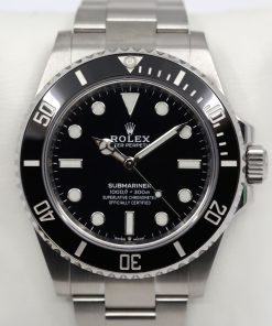 Alternative view of Rolex Submariner Non-Date in Stainless Steel, Black Ceramic Bezel, Black Index Dial on Stainless Steel Rolex Oyster Bracelet, Ref.124060, Circa: 2020, Complete with Box, Book, Rolex Warranty Card & Balance of 5 Year Rolex Warranty