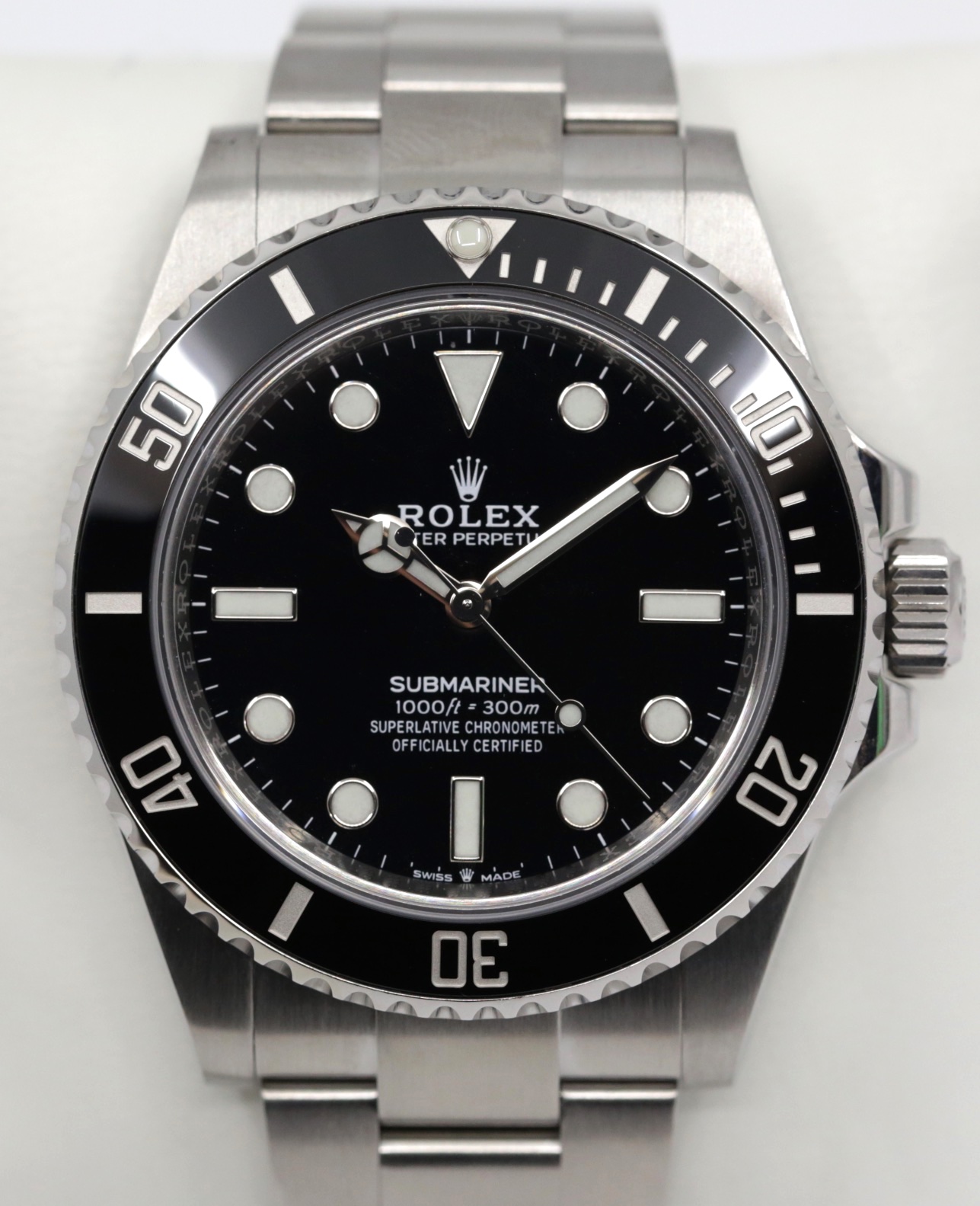 Rolex Submariner Non-Date in Stainless Steel, Black Ceramic Bezel, Black Index Dial on Stainless Steel Rolex Oyster Bracelet, Ref.124060, Circa: 2020, Complete with Box, Book, Rolex Warranty Card & Balance of 5 Year Rolex Warranty - Image 2
