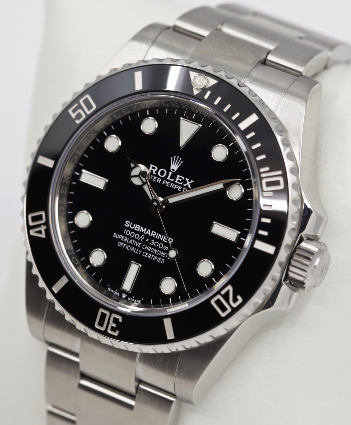 Rolex Submariner Non-Date in Stainless Steel, Black Ceramic Bezel, Black Index Dial on Stainless Steel Rolex Oyster Bracelet, Ref.124060, Circa: 2020, Complete with Box, Book, Rolex Warranty Card & Balance of 5 Year Rolex Warranty - Image 3