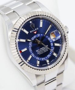 Rolex Sky-Dweller, Stainless Steel, Blue Index Dial, on Stainless Steel Oyster Bracelet, Ref. 326934, Circa: 2020, Complete with Box, Books & Rolex Warranty Card