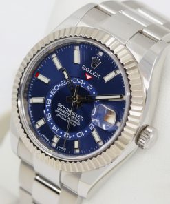 Alternative view of Rolex Sky-Dweller, Stainless Steel, Blue Index Dial, on Stainless Steel Oyster Bracelet, Ref. 326934, Circa: 2020, Complete with Box, Books & Rolex Warranty Card