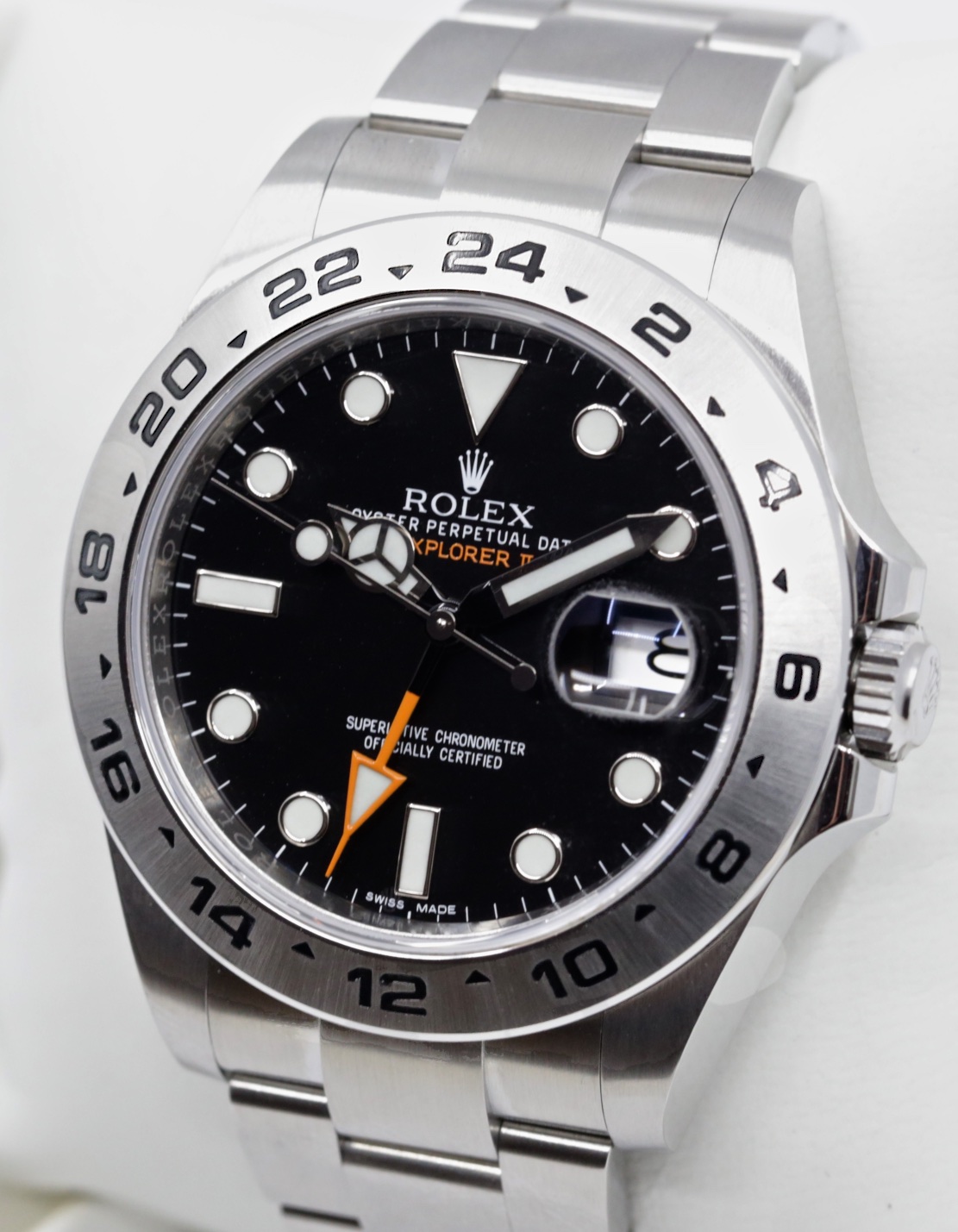 Rolex Oyster Perpetual Explorer II Black index dial on a Rolex Oystersteel Bracelet. Ref 216570. Ca 2018, Box and papers. - Image 2