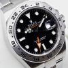 Rolex Oyster Perpetual Explorer II Black index dial on a Rolex Oystersteel Bracelet. Ref 216570. Ca 2018, Box and papers.
