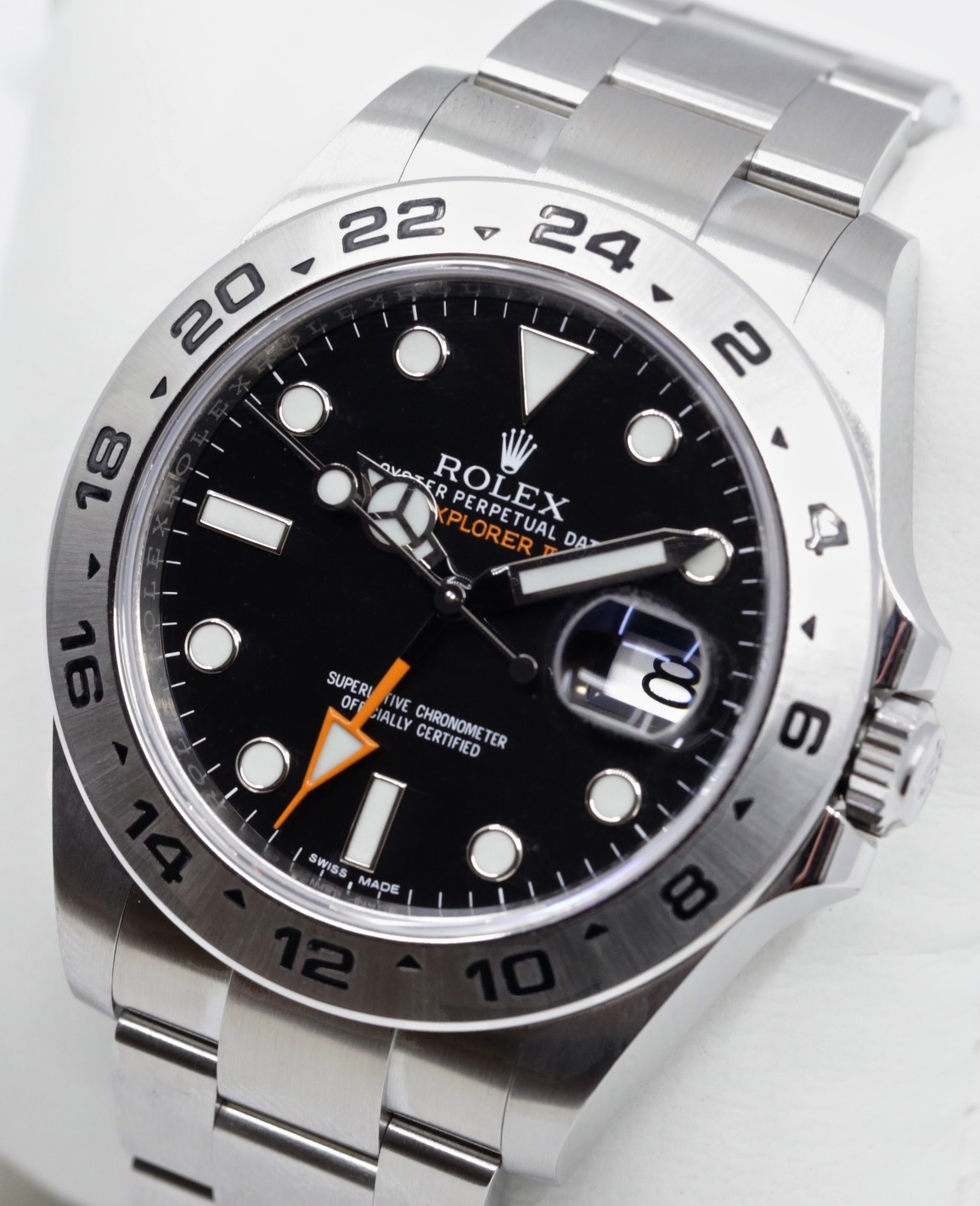 Rolex Oyster Perpetual Explorer II Black index dial on a Rolex Oystersteel Bracelet. Ref 216570. Ca 2018, Box and papers. - Image 5