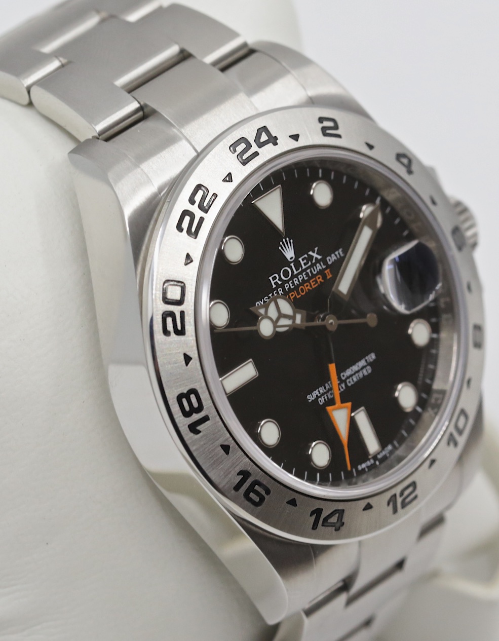 Rolex Oyster Perpetual Explorer II Black index dial on a Rolex Oystersteel Bracelet. Ref 216570. Ca 2018, Box and papers. - Image 3
