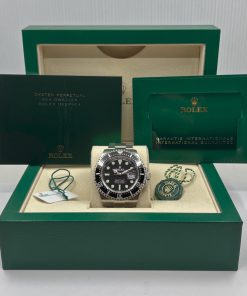 Alternative view of Rolex Sea Dweller 43 "Anniversary", in Stainless Steel, Black Index Dial, Black Ceramic Dial on Stainless Steel Rolex Oyster Bracelet, Ref. 126600, Circa: 2022, Complete with Box, Papers & Balance of 5 Year Rolex Warranty