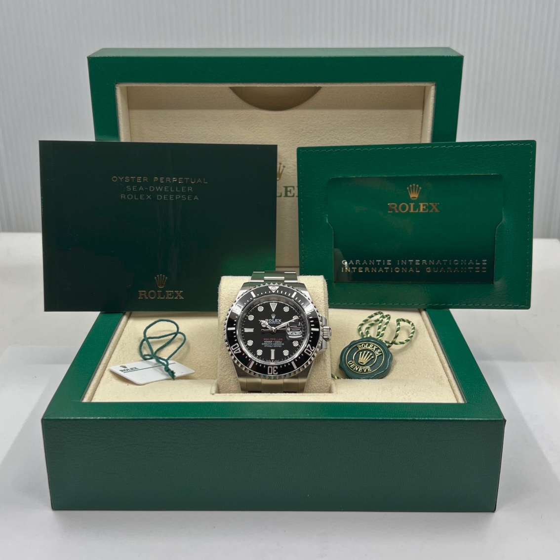 Rolex Sea Dweller 43 "Anniversary", in Stainless Steel, Black Index Dial, Black Ceramic Dial on Stainless Steel Rolex Oyster Bracelet, Ref. 126600, Circa: 2022, Complete with Box, Papers & Balance of 5 Year Rolex Warranty - Image 2