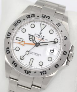 Alternative view of Rolex Oyster Perpetual Explorer 2 in Stainless Steel with White "Polar" Index Dial, on Rolex Stainless Steel Oyster Bracelet, Ref. 216570, Complete with Box, book, Rolex Warranty card & swing tags Ca. 2020